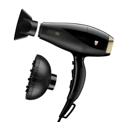 Conair - InfinitiPRO Italian Performance ArteBella Ionic Hair Dryer - Black