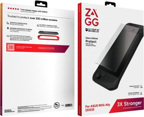 ZAGG Glass+ Defense for ASUS ROG Ally 7 Gaming Device - Clear WORLDWIDE DELIVERY