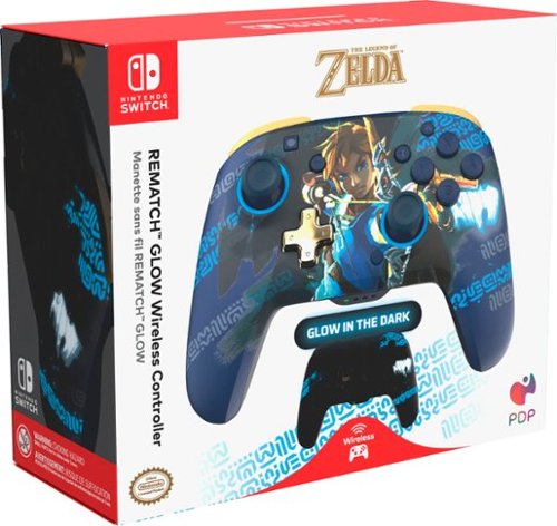 PDP REMATCH GLOW Wireless Controller For Nintendo Switch, Nintendo Switch - OLED Model - Link Hero BUY IN QATAR