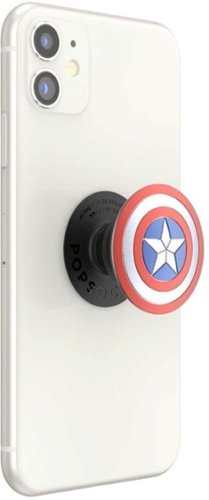 PopSockets PopGrip Cell Phone Grip & Stand - Licensed - Marvel Enamel Domed Captain America Shield GLOBAL SHIPPING