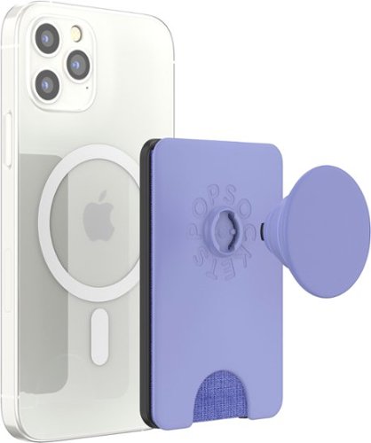 PopSockets MagSafe PopWallet+ Cell Phone Wallet & Grip, with Adapter Ring - Deep Periwinkle WORLDWIDE DELIVERY