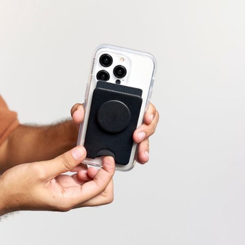 PopSockets MagSafe PopWallet+ Cell Phone Wallet & Grip, with Adapter Ring - Black GLOBAL SHIPPING