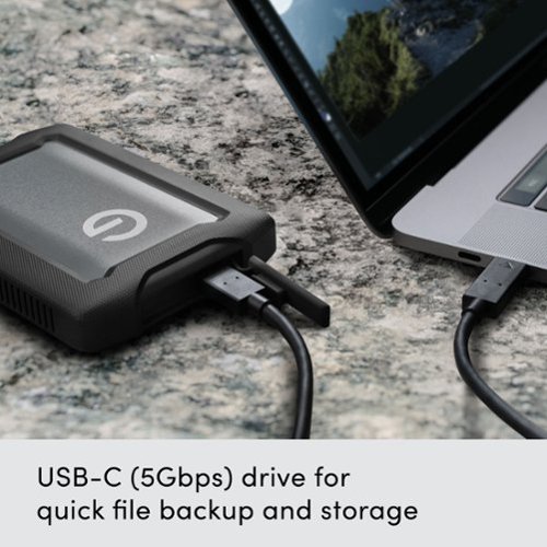 SanDisk Professional G-DRIVE ArmorATD 5TB External USB-C Portable Hard Drive - Space Gray BUY IN EUROPE