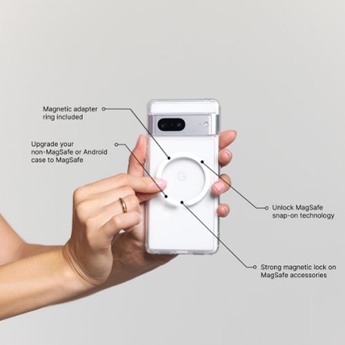 PopSockets MagSafe PopWallet+ Cell Phone Wallet & Grip, with Adapter Ring - White Clear SHOP ONLINE
