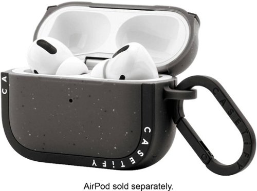 CASETiFY AirPods Pro (2nd Generation) Bounce Case - Matte Charcoal WORLDWIDE DELIVERY