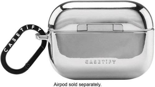 CASETiFY Mirror AirPods Case for Apple AirPods Pro (2nd Generation) - Silver GLOBAL SHIPPING