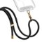 CASETiFY - Rope Cross-body Phone Strap Compatible with Most Cell Phone Devices - Black/Gold-Angle_Standard