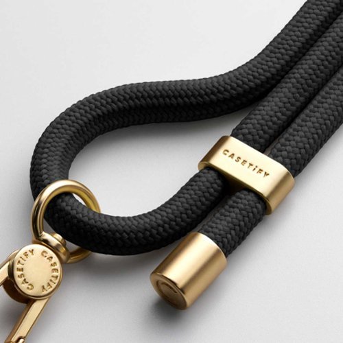 CASETiFY Rope Cross-body Phone Strap Compatible with Most Cell Phone Devices - Black/Gold HOW TO BUY