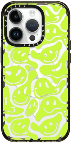  CASETiFY - Impact Case with MagSafe for Apple iPhone 15 Pro - Acid Smiles Neon Green