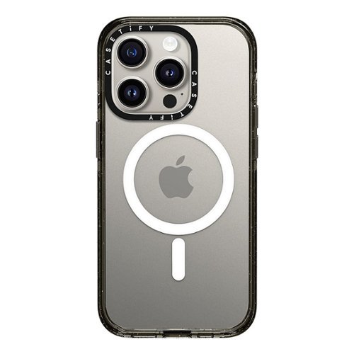 CASETiFY Impact Case with MagSafe for Apple iPhone 15 Pro - Clear/Black GLOBAL SHIPPING
