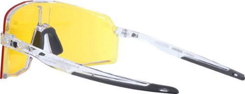 Kreedom Phoenix Shield Gaming Glasses with Microfiber Case - Gloss Crystal & Matte Dark Grey GLOBAL SHIPPING