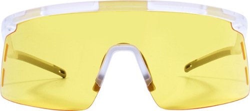 Kreedom - Elite Shield Gaming Glasses with Microfiber Case - Matte Crystal & Grey