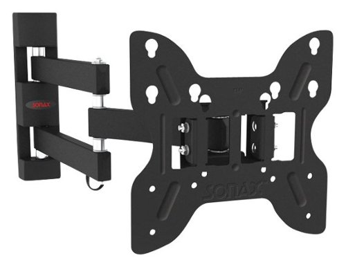 Sonax - Full-Motion TV Wall Mount for Most 14" - 40" Flat-Panel TVs - Extends 18" - Black-Front_Standard