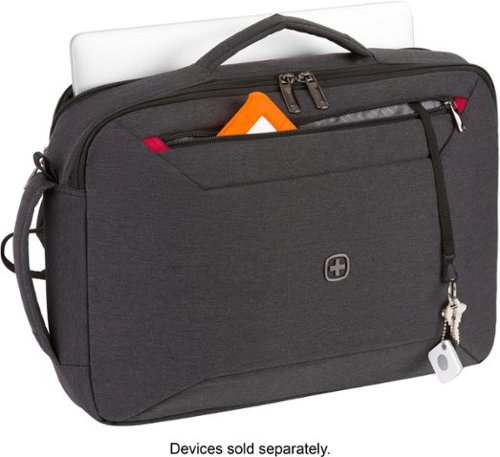 SwissGear 16 Commute Hybrid Brief/Backpack - Gray - Black BUY IN UAE