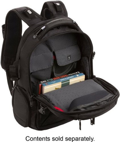 SwissGear Commander USB ScanSmart Laptop Backpack - Black BUY IN DUBAI