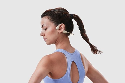Shokz OpenRun Pro Mini Premium Bone Conduction Open-Ear Sport Headphones - Beige GLOBAL SHIPPING