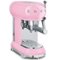 SMEG Semi-Automatic Espresso Machine with 15 bar pressure - Pink-Front_Standard
