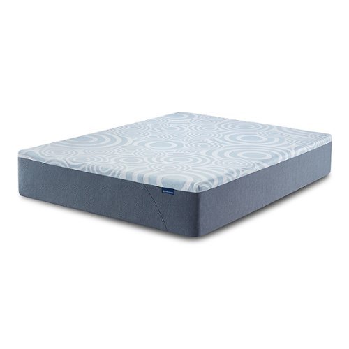 Serta - Perfect Sleeper Splendid Slumber 12-Inch Medium Memory Foam Mattress-Queen - Dark Blue