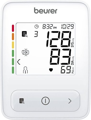 Beurer Blood Pressure Monitor  Upper Arm - White WORLDWIDE DELIVERY
