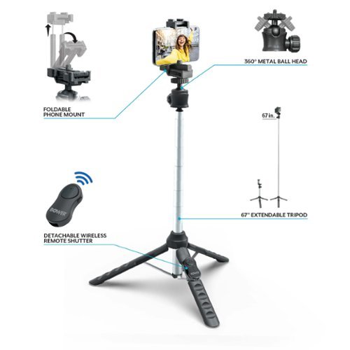 Bower Multipod Pro 67-inch Tripod - Black BUY IN UAE