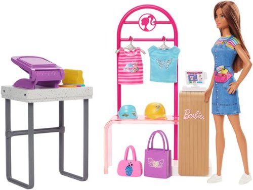 Barbie - Make & Sell Boutique Playset with Doll - Multicolor