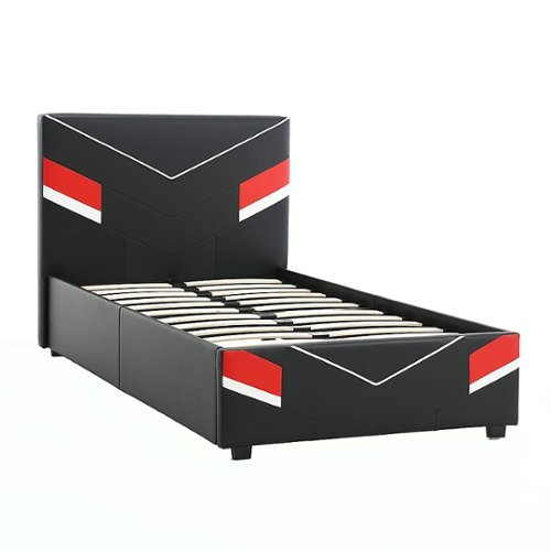 X Rocker - Orion eSports Twin Gaming Bed Frame - Black/Red