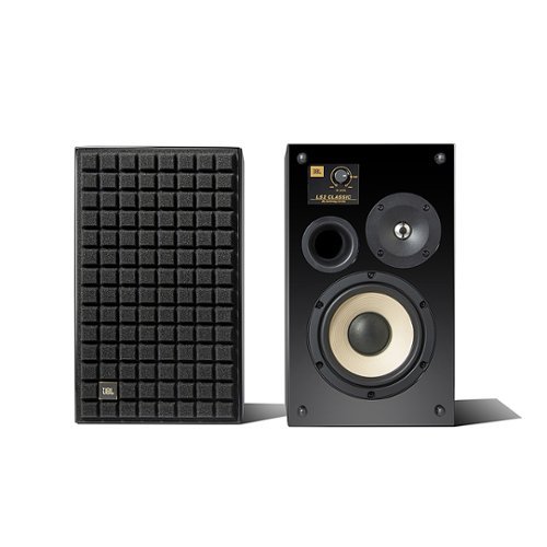 JBL - L52 Black Edition 5-1/4" Passive 2-Way Bookshelf Speaker (Pair) - Black Grille