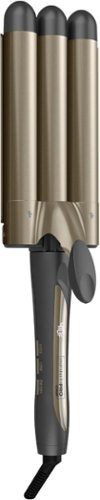 Conair InfinitiPRO Tourmaline Ceramic Triple Barrel Waver - Gray GLOBAL SHIPPING