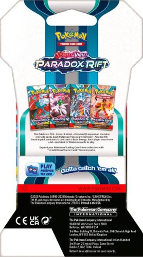 Pokmon Trading Card Game: Scarlet & Violet Paradox Rift Sleeved Booster Styles May Vary 187-87400 - Best Buy Pokmon Trading Card Game: Scarlet & Violet Paradox Rift Sleeved Booster Styles May Vary 187-87400 - Best Buy