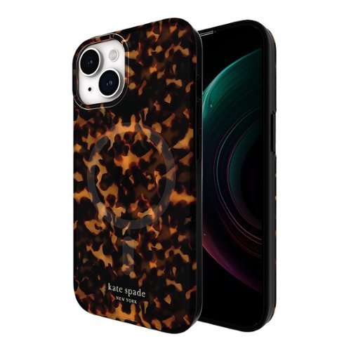 kate spade new york Protective Hard Shell Case with MagSafe for Apple iPhone 16e/15/14/13 - Tortoise GLOBAL SHIPPING