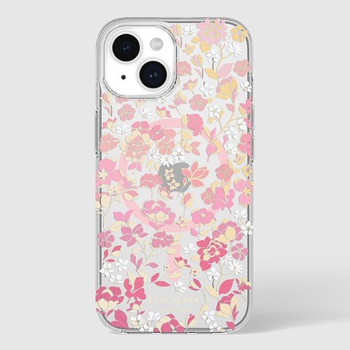 kate spade new york Protective Hard Shell Case with MagSafe for Apple iPhone 16e/15/14/13 - Flowerbed Pink HOW TO BUY