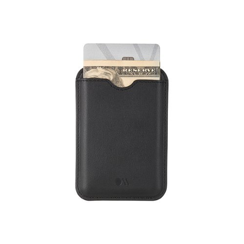 Case-Mate Magnetic Cardholder with MagSafe For select Apple iPhones - Black WORLDWIDE DELIVERY