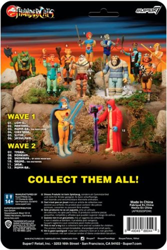 Super7 ReAction 3.75 in Plastic ThunderCats Action Figure - Hook Mountain Lion-O - Multicolor GLOBAL SHIPPING