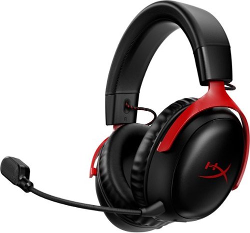 HyperX - Cloud III Wireless Gaming Headset for PC, PS5, PS4, and Nintendo Switch - Black/Red