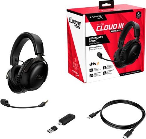 HyperX Cloud III Wireless Gaming Headset for PC, PS5, PS4, and Nintendo Switch - Black BUY IN DUBAI