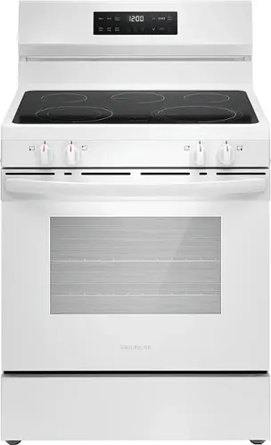 Front. Frigidaire - 5.3 Cu. Ft. Freestanding Electric Range with EvenTemp - White.