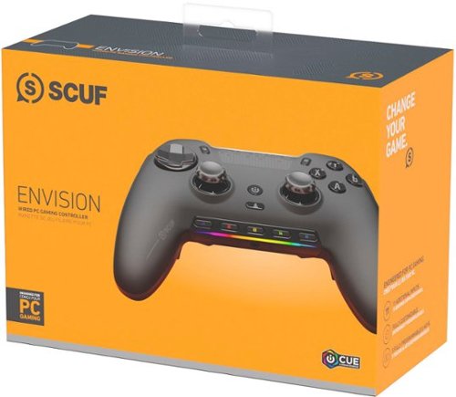 SCUF ENVISION Wired Gaming Controller for PC - Black GLOBAL SHIPPING