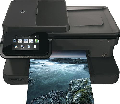  HP - Photosmart 7520 Wireless e-All-In-One Printer - Black