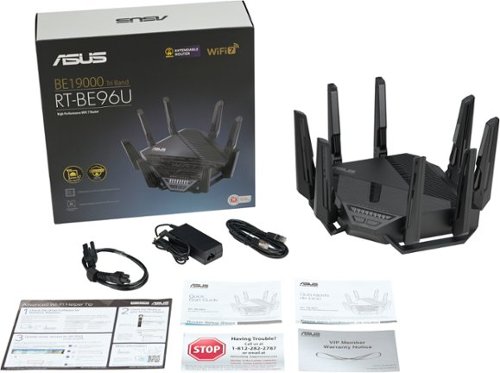 ASUS BE96U Tri-Band Wifi 7 Router - Black BUY IN SINGAPORE