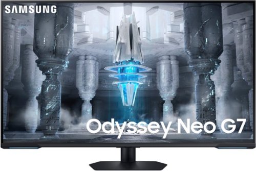 Samsung - Odyssey Neo G7 43" Mini 4K UHD 1ms AMD FreeSync Premium Pro Smart Gaming Monitor with HDR600 - Black
