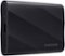 Samsung - T9 Portable SSD 1TB, Up to 2,000MB/s , USB 3.2 Gen2 - Black-Front_Standard