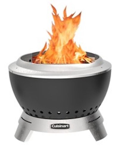 Cuisinart - 19.5" Cleanburn Smokeless Fire Pit - Black