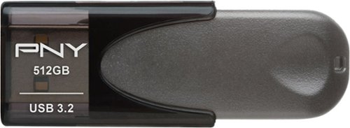 PNY - Elite Turbo Attaché 4 512GB USB 3.2 Flash Drive - Gray