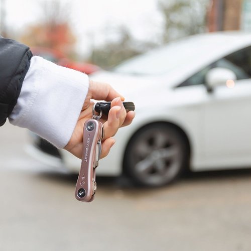 KeySmart iPro Compact Key Holderand Tracker works with Apple Find My - Rose Gold WHERE TO BUY