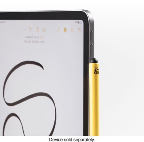 ZAGG Pro Stylus 2 Active, Dual-Tip Pencil Stylus with Wireless Charging - Yellow HOW TO BUY