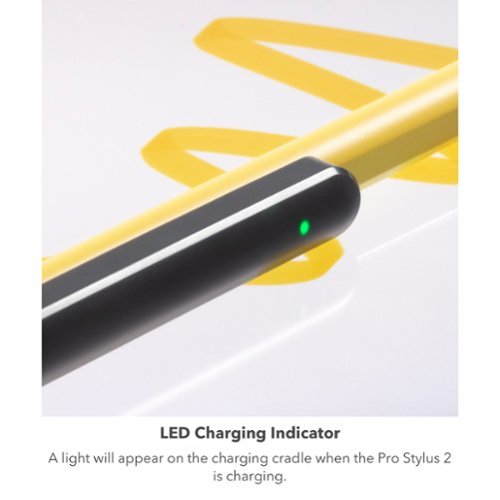 ZAGG Pro Stylus 2 Active, Dual-Tip Pencil Stylus with Wireless Charging - Yellow BUY IN MIDDLE EAST