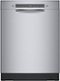 Bosch - 800 Series 24" Front Control Smart Built-In Tub Dishwasher with 3rd Rack and CrystalDry, 42 dBA - Stainless steel-Front_Standard