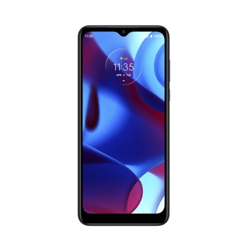 Verizon Prepaid - Motorola G Pure 32GB Prepaid - Deep Indigo-Front_Standard 