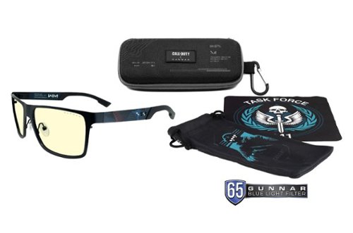 GUNNAR Call of Duty  Computer Glasses with Blue Light Reduction , Amber Lenses - Onyx GLOBAL SHIPPING