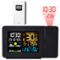 Stock Preferred - Atomic Projection Alarm Clock with WWVB Function & Wireless Outdoor Sensor - Black-Front_Standard